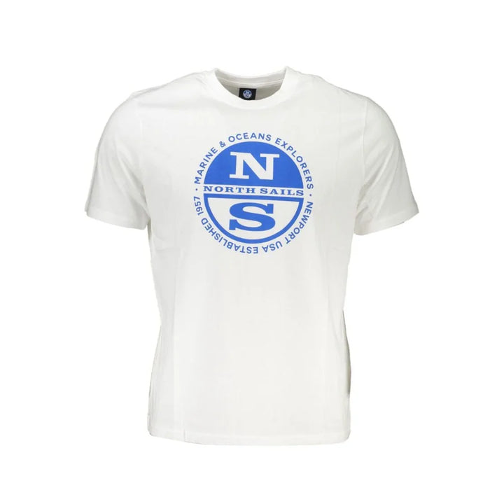 North Sails White Cotton Men’s T-Shirt