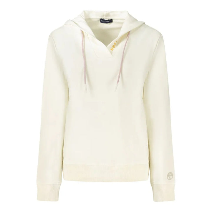 North Sails White Cotton Women’s Hooded Sweatshirt