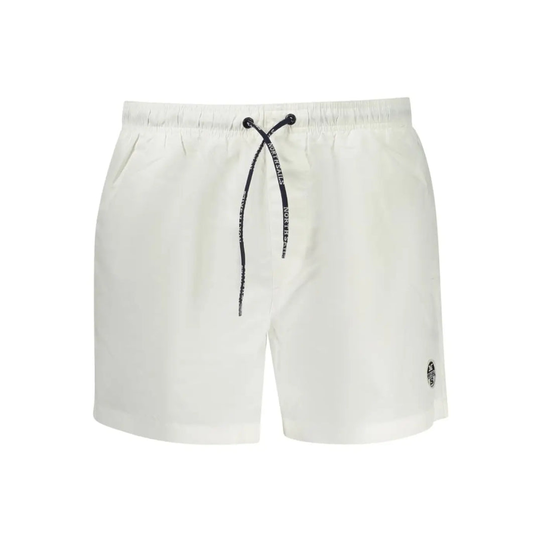 North Sails White Polyester Men’s Swim Boxer