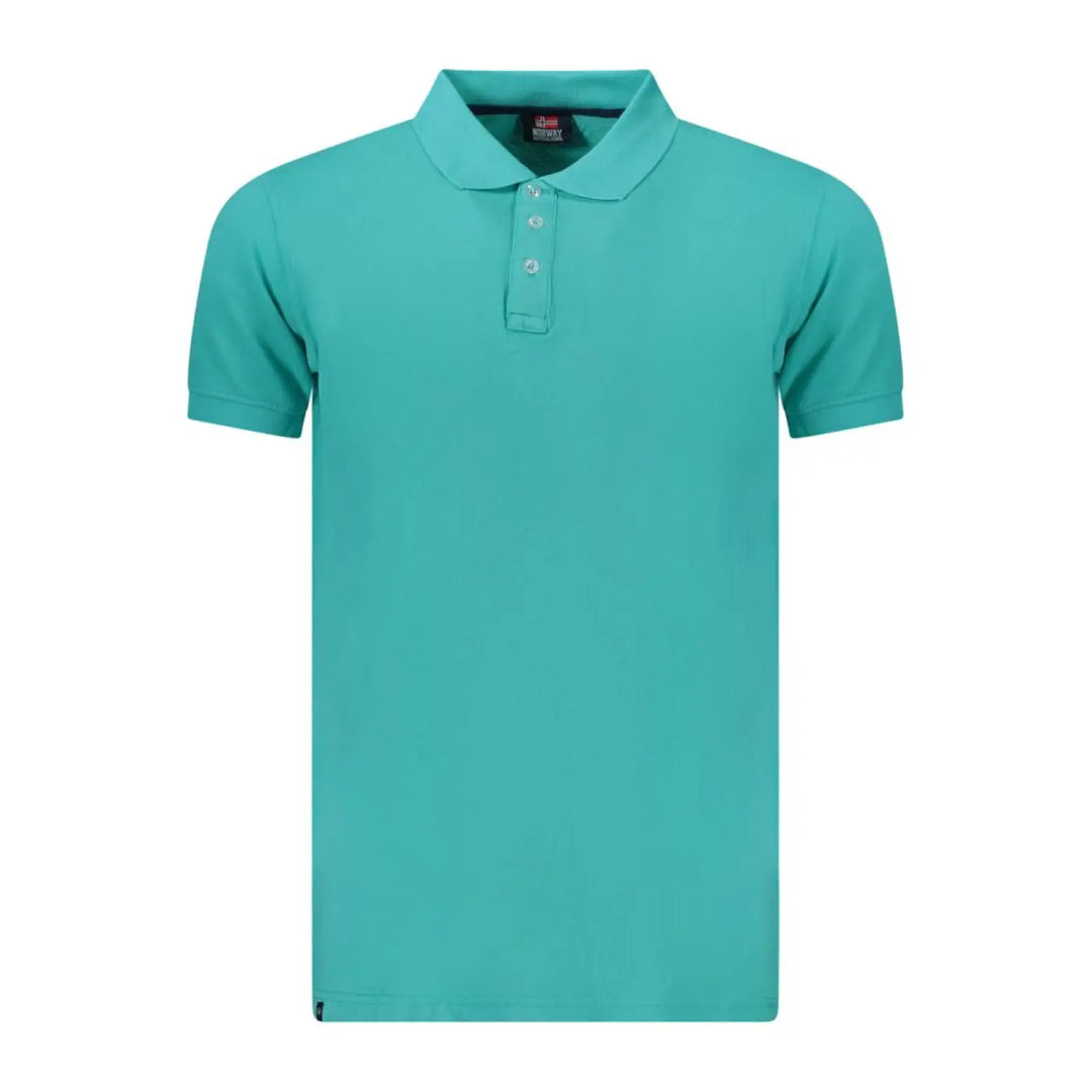 Norway 1963 Azzurro Cotton Men Polo