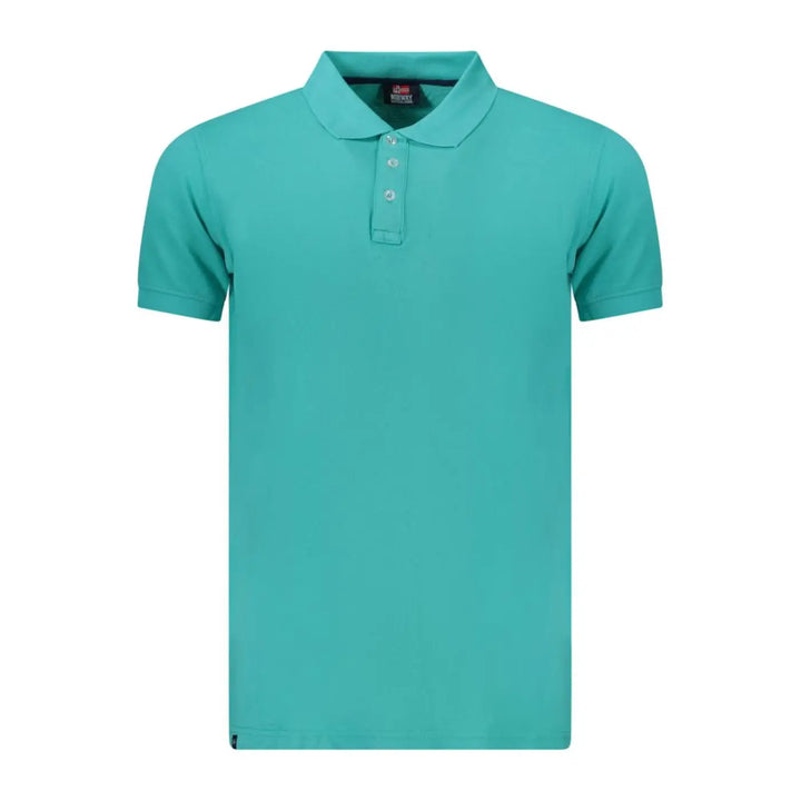 Norway 1963 Azzurro Cotton Men Polo