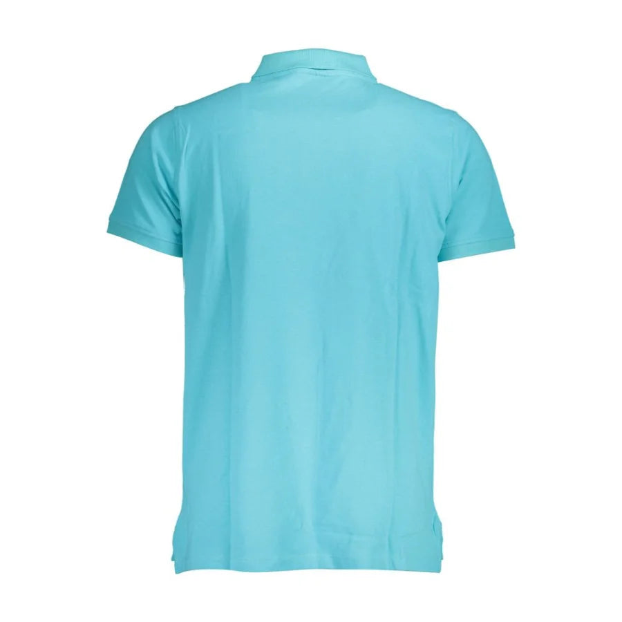 Norway 1963 Azzurro Cotton Men Polo