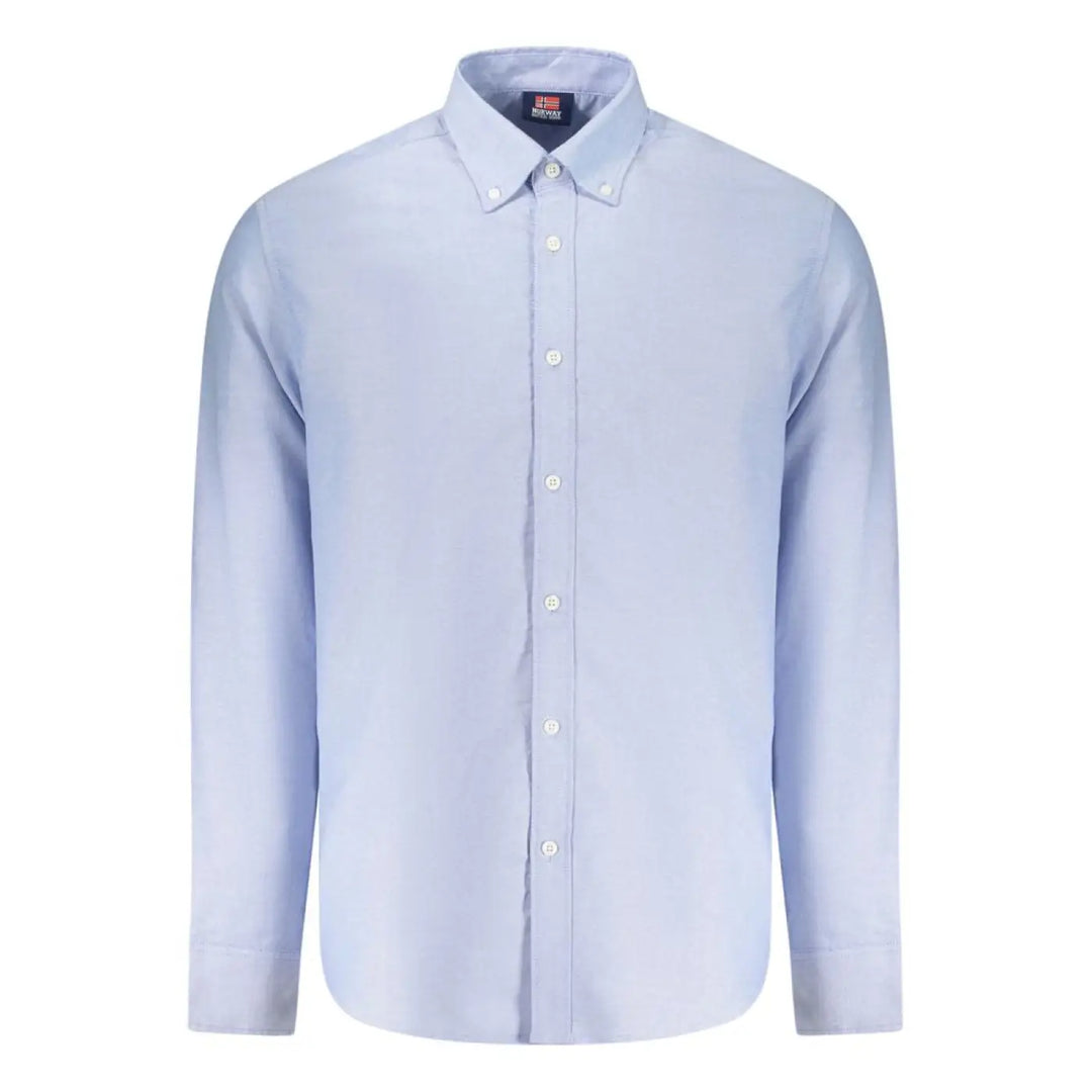 Norway 1963 Azzurro Cotton Men Shirt