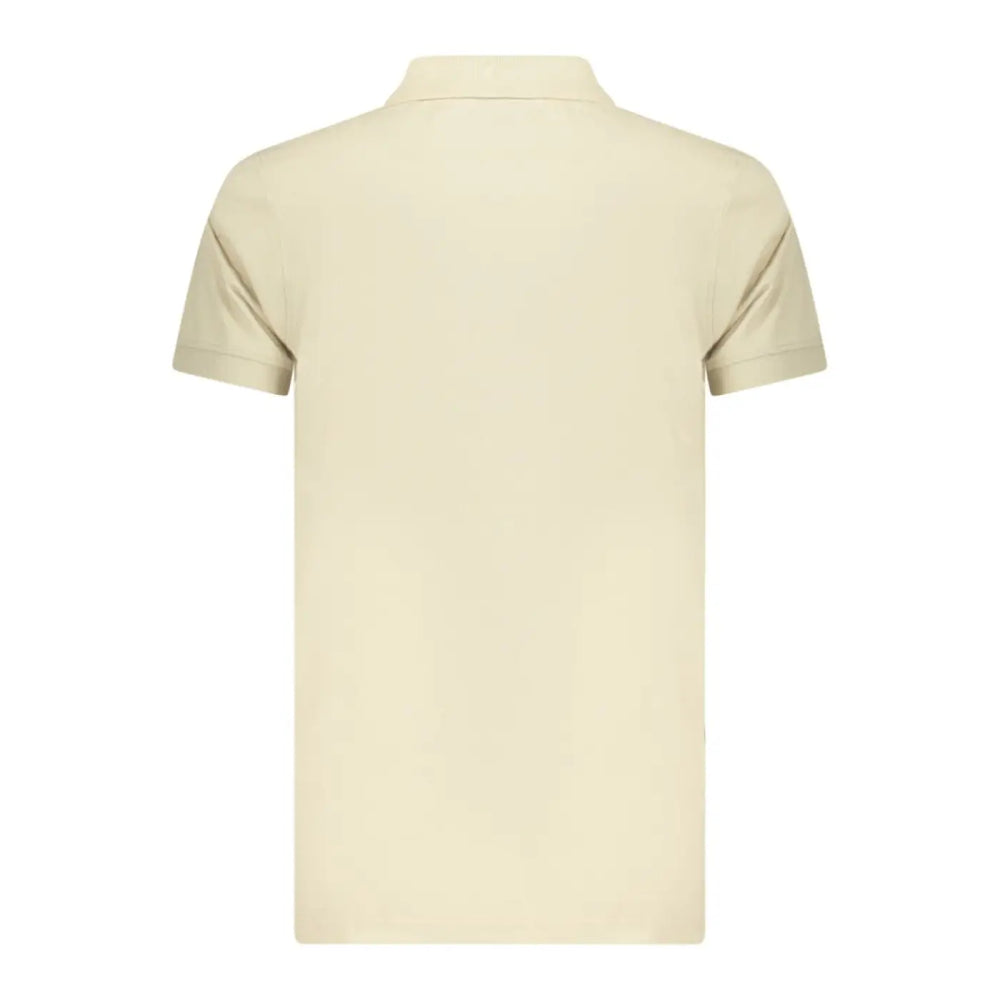 Norway 1963 Beige Cotton Men Polo Shirt