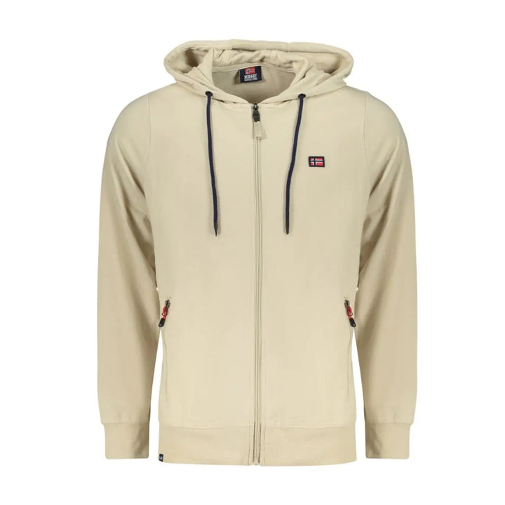 Norway 1963 Beige Cotton Men’s Hooded Sweatshirt