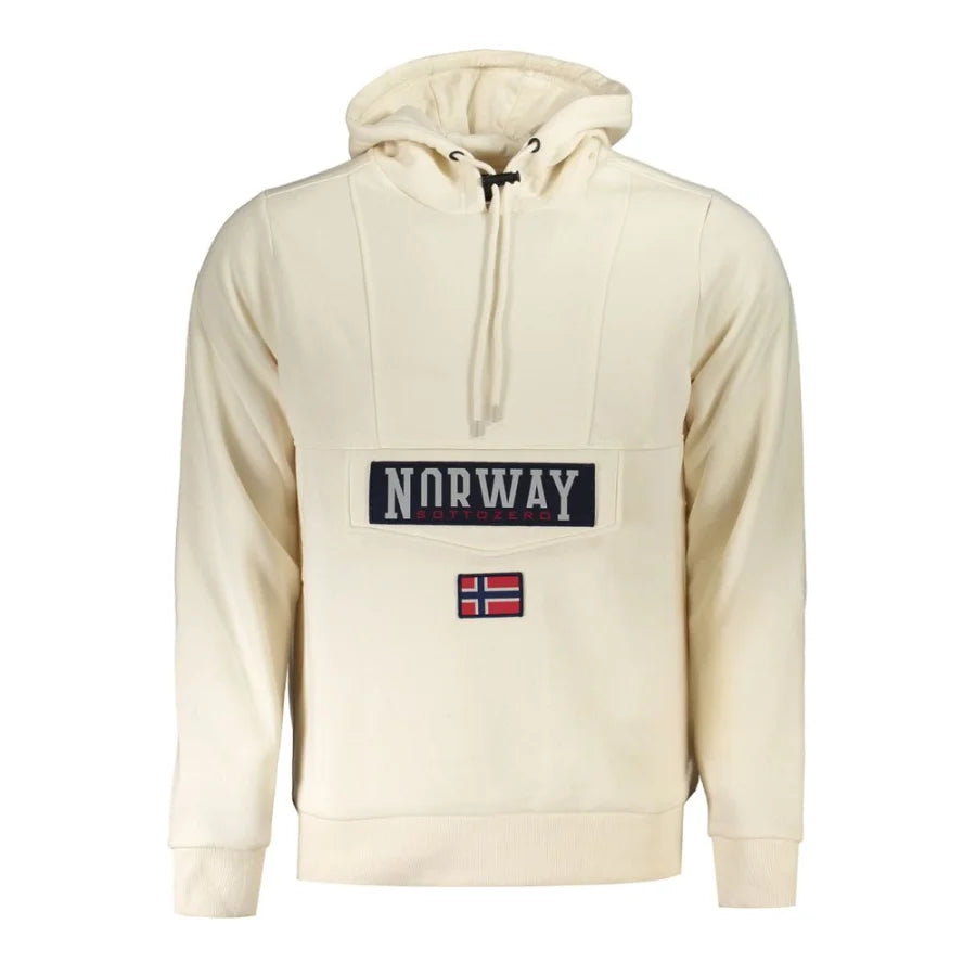 Norway 1963 Beige Cotton Men’s Sweatshirt Hoodie