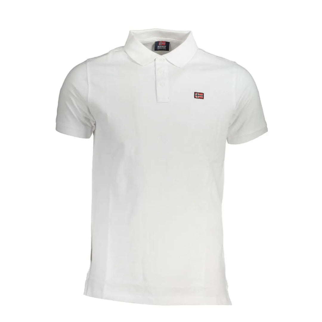 Norway 1963 Bianco Cotton Men Polo