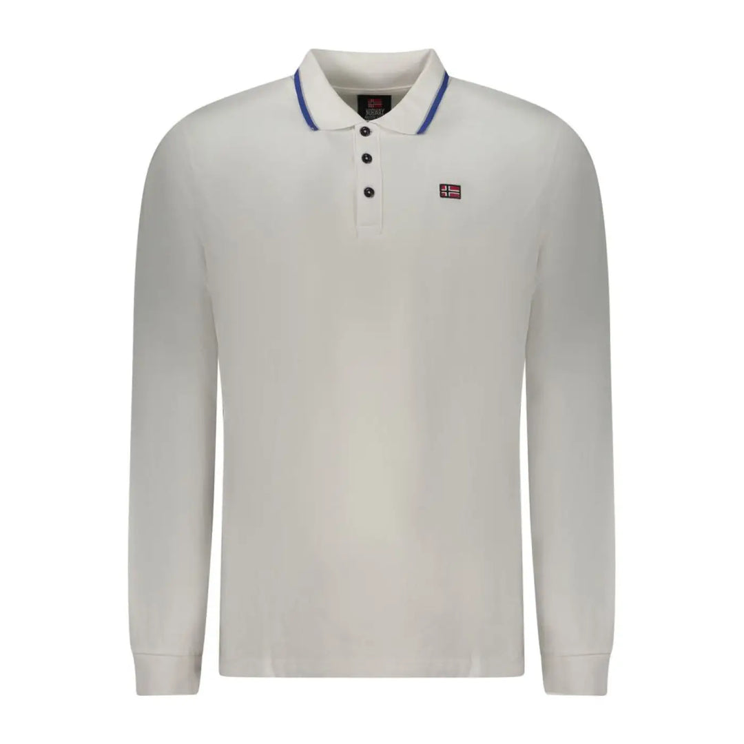 Norway 1963 Bianco Cotton Men Polo Shirt