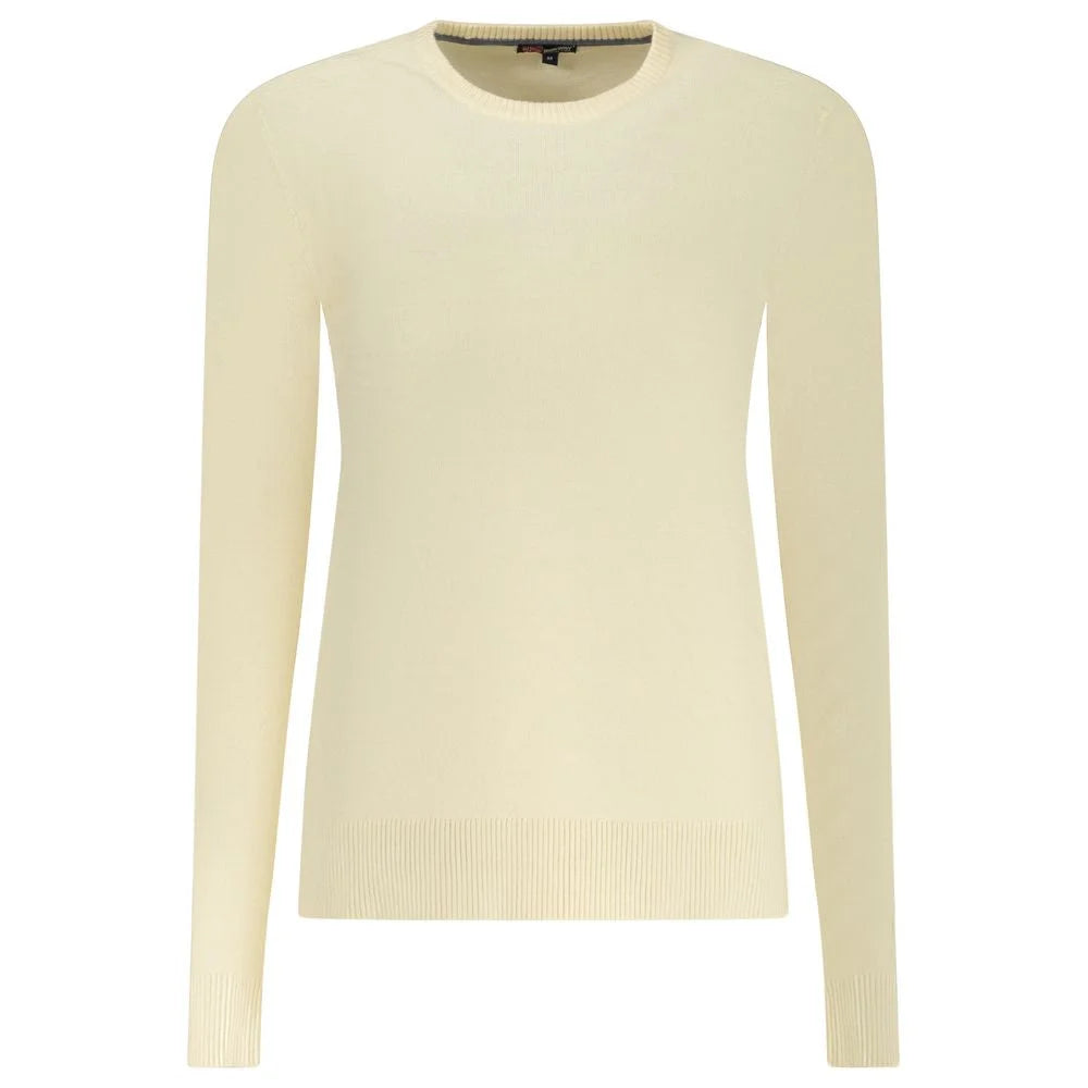 NORWAY 1963 Bianco Viscose Womens Crew Neck T-Shirt Elegance Norway