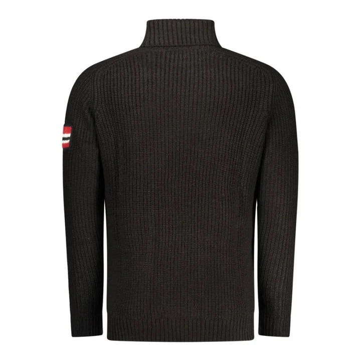 Norway 1963 Black Acrylic Men Sweater