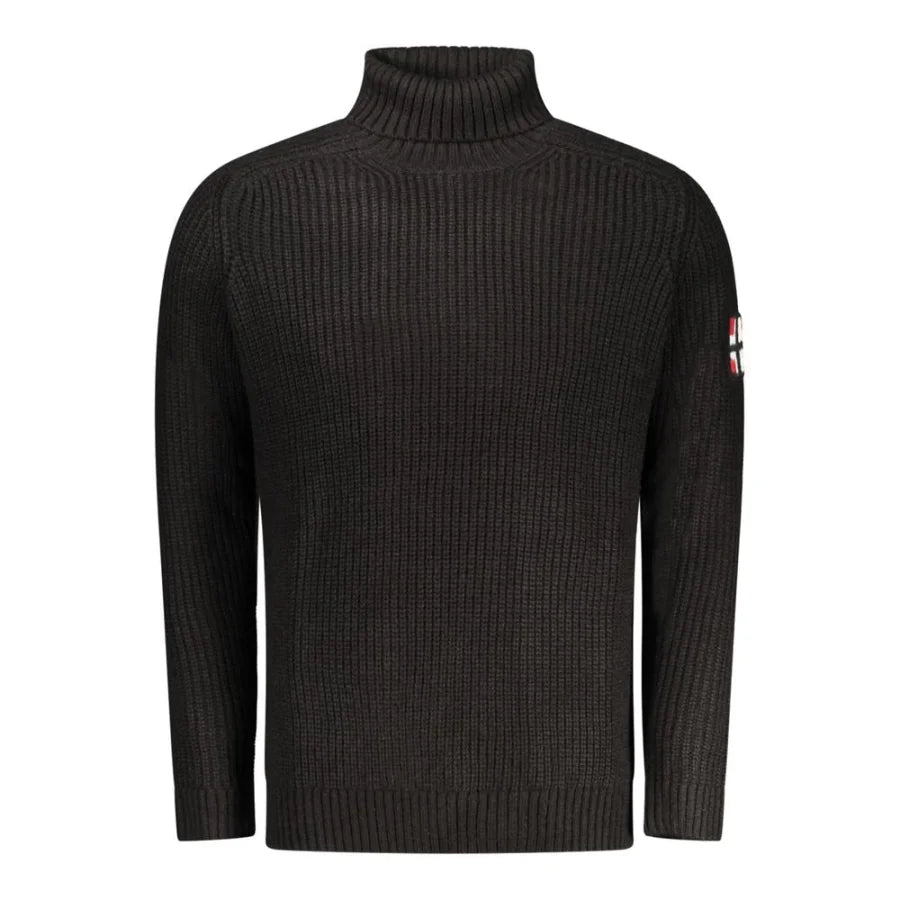 Norway 1963 Black Acrylic Men Sweater