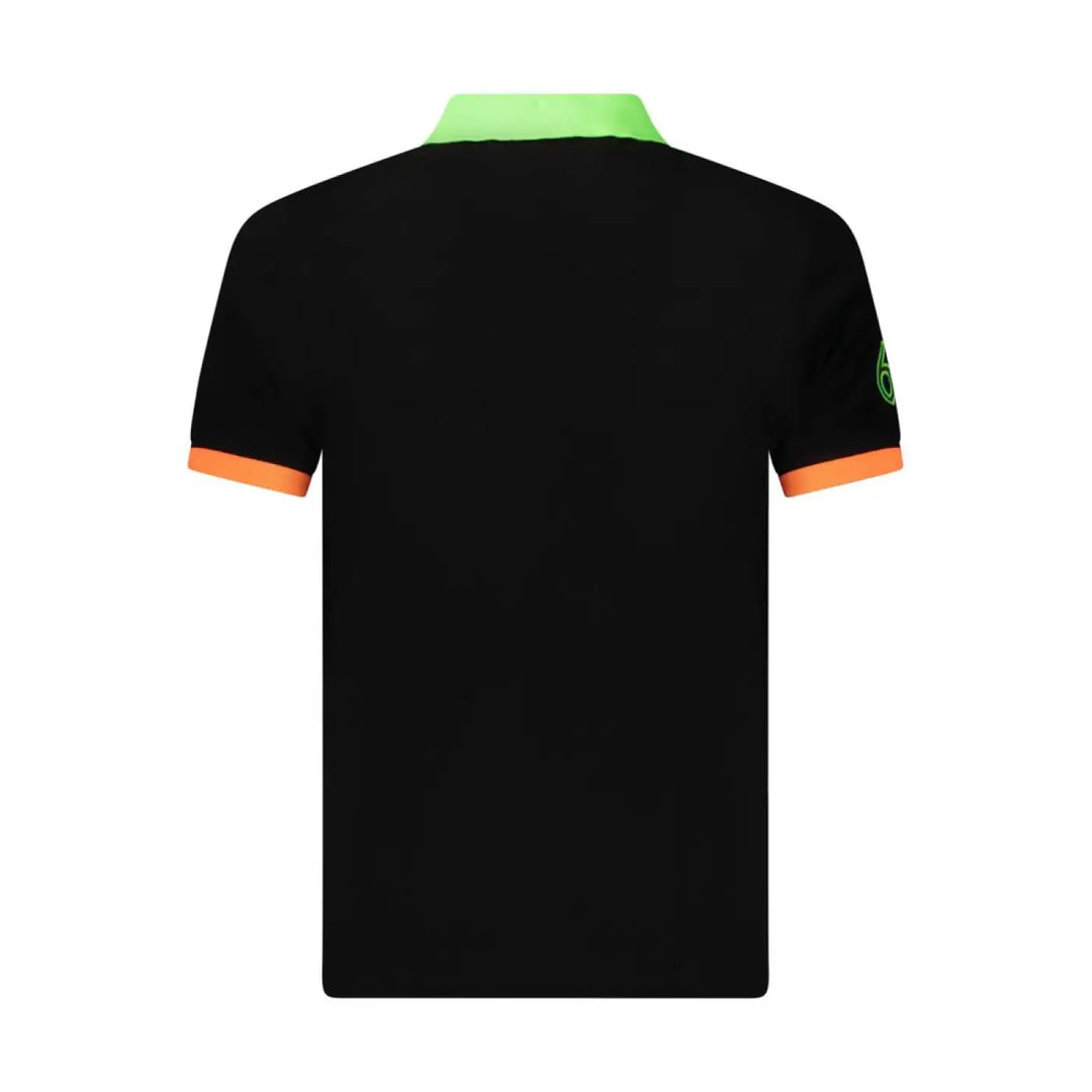 Norway 1963 Black Cotton Men’s Polo Shirt