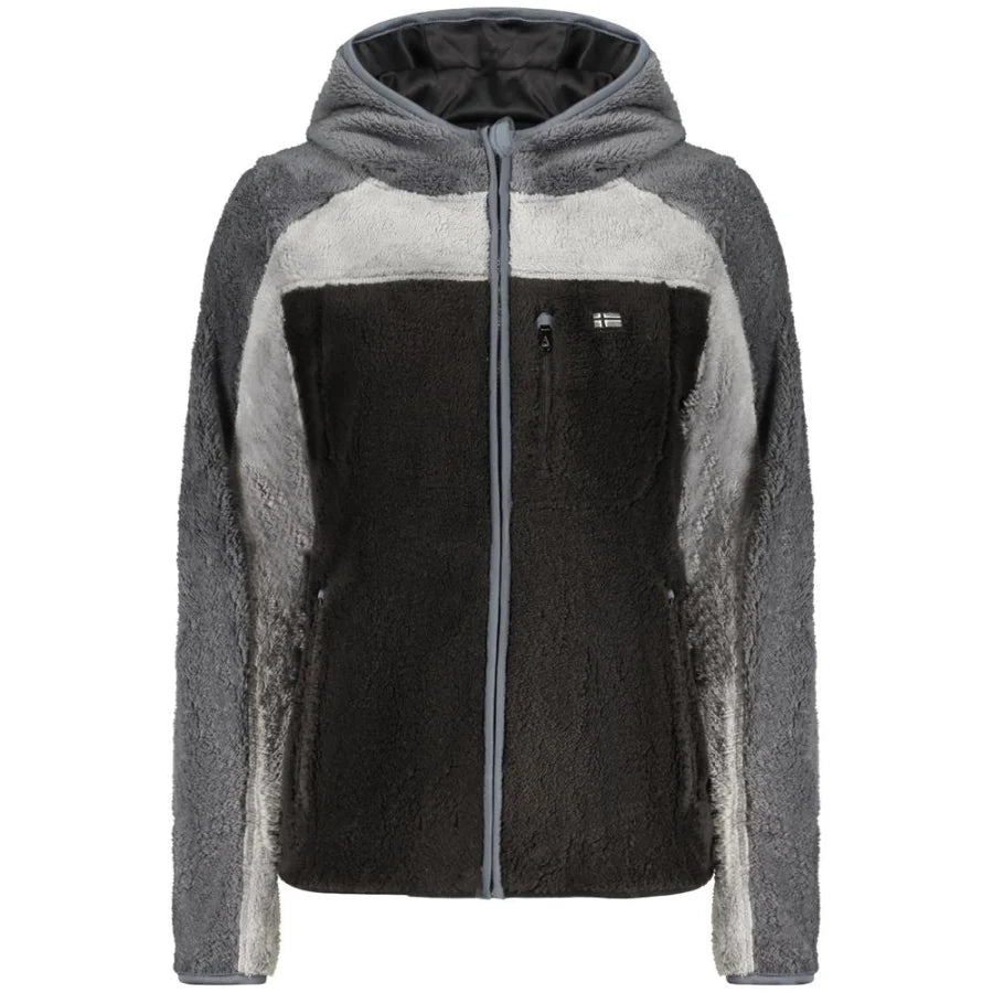 Norway 1963 Black Polyester Women’s Sweatshirt with Hood