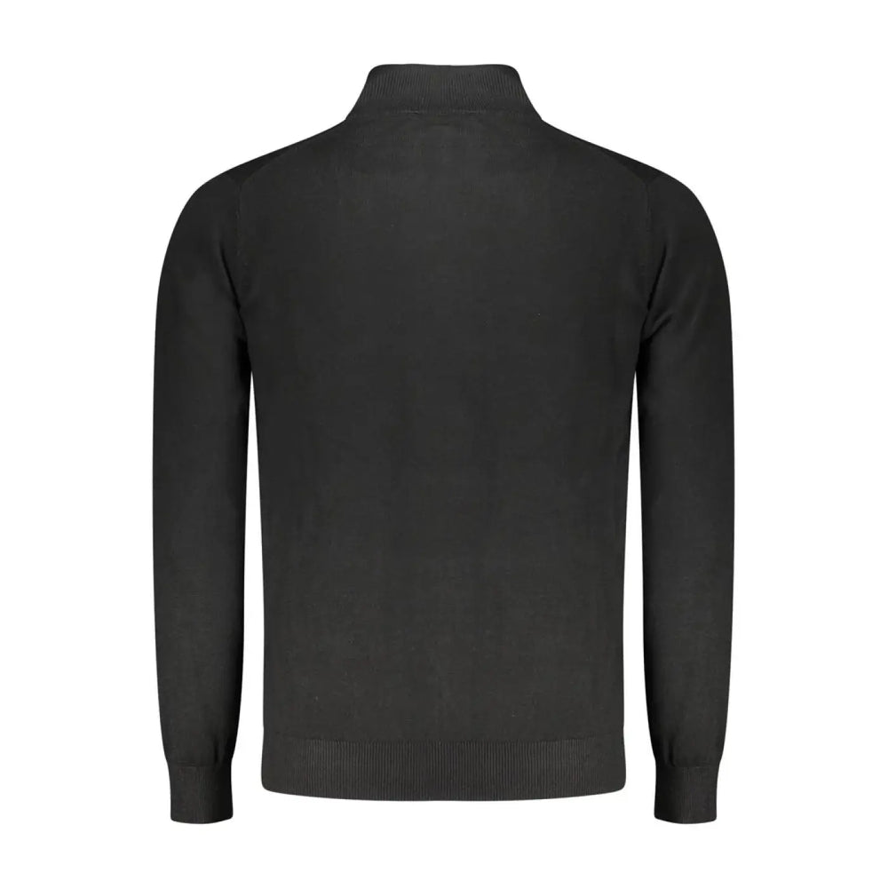 Norway 1963 Black Wool Men Cardigan