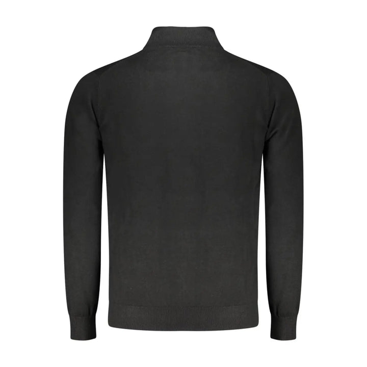Norway 1963 Black Wool Men Cardigan