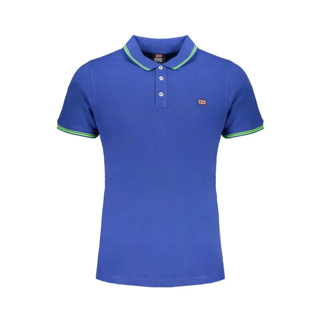 Norway 1963 Blu Cotton Men Polo