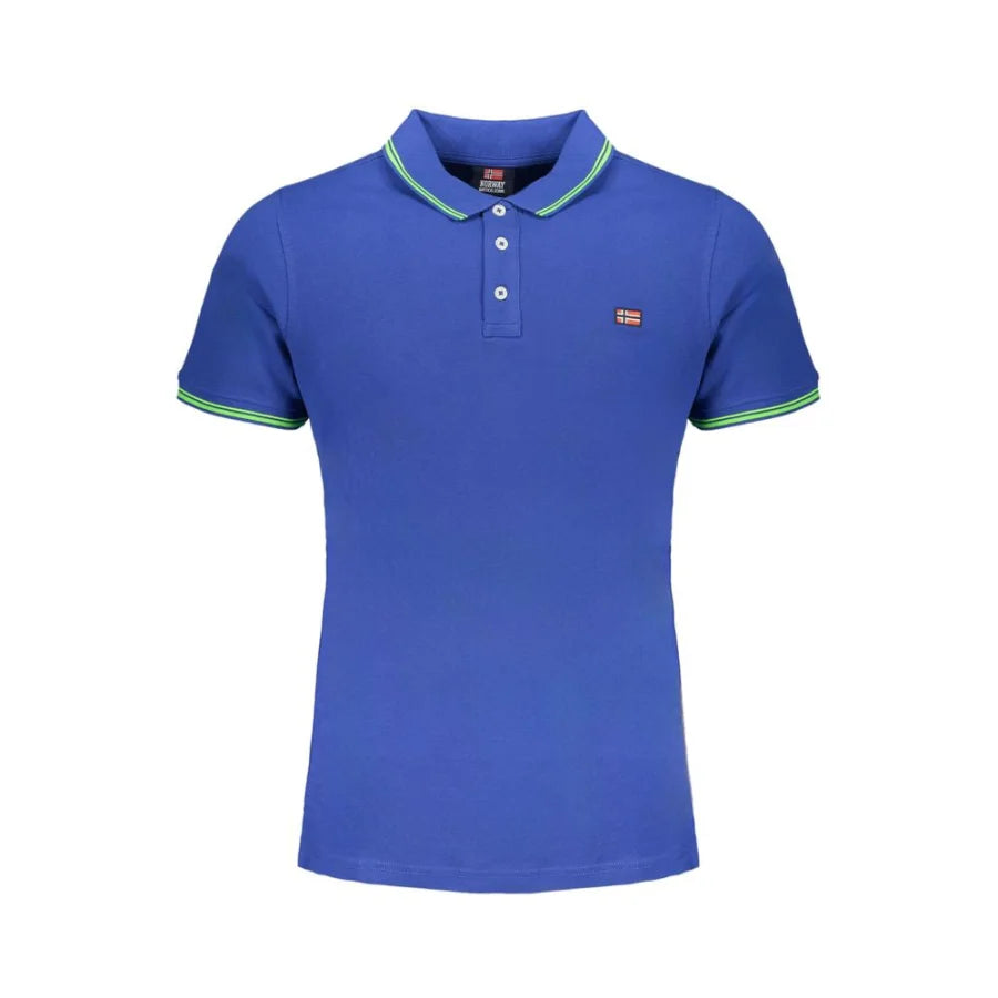 Norway 1963 Blu Cotton Men Polo