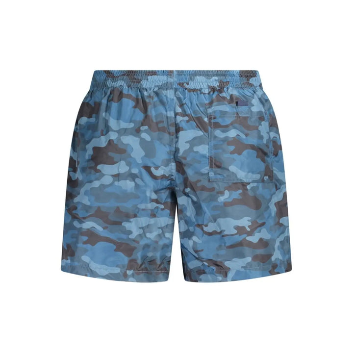 Norway 1963 Blu Polyester Men’s Swim Boxer