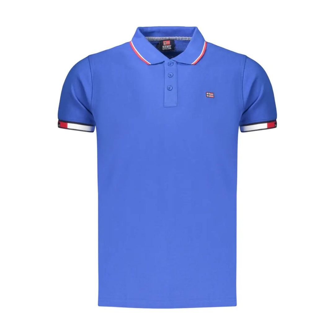 Norway 1963 Blue Cotton Men’s Polo Shirt