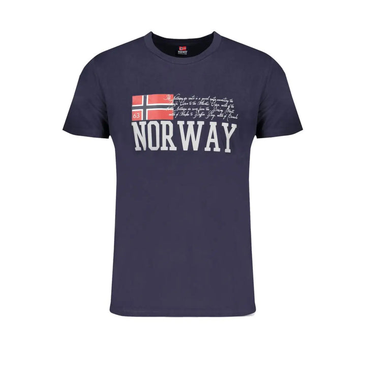 Norway 1963 Blue Cotton Mens T-shirt