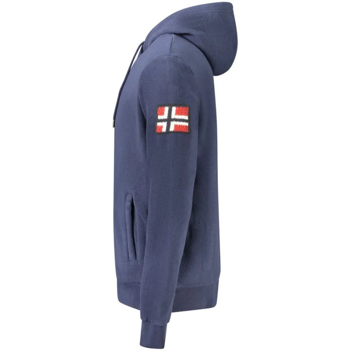 Norway 1963 Blue Polyester Men’s Hooded Sweatshirt