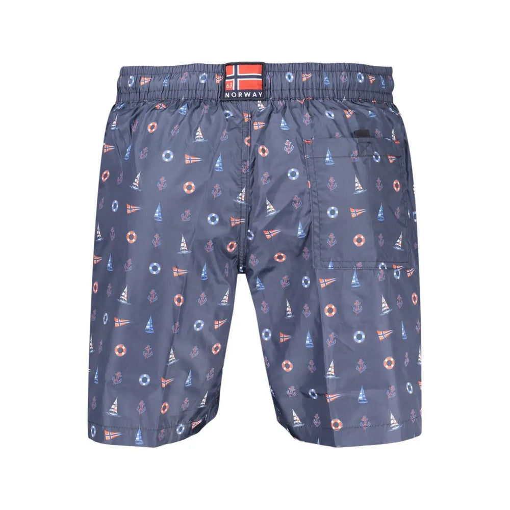 Norway 1963 Blue Polyester Men’s Swim Shorts