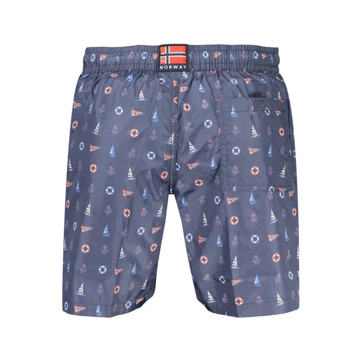 Norway 1963 Blue Polyester Men’s Swim Shorts