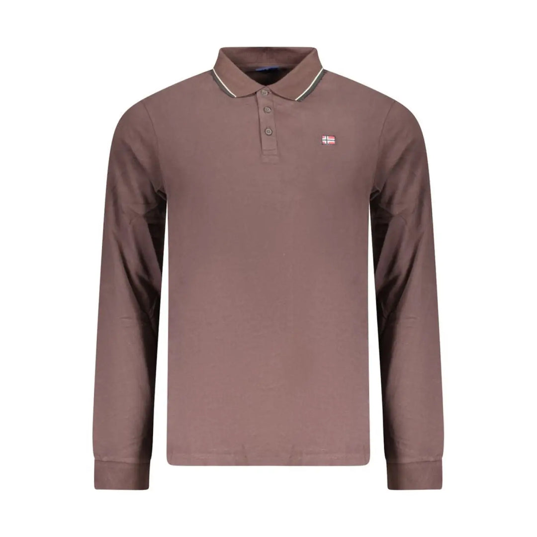 Norway 1963 Brown Cotton Mens Polo