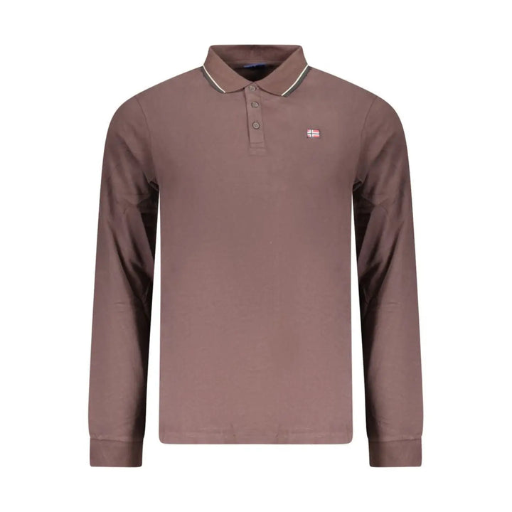 Norway 1963 Brown Cotton Mens Polo