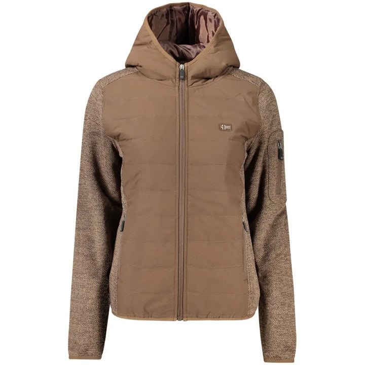 Norway 1963 Brown Polyester Women’s Jacket with Hood