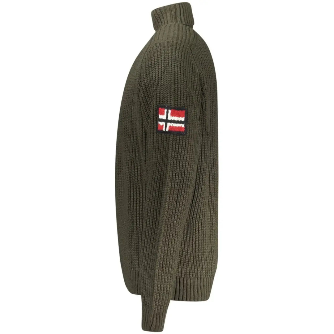 Norway 1963 Green Wool Men Turtleneck Sweater