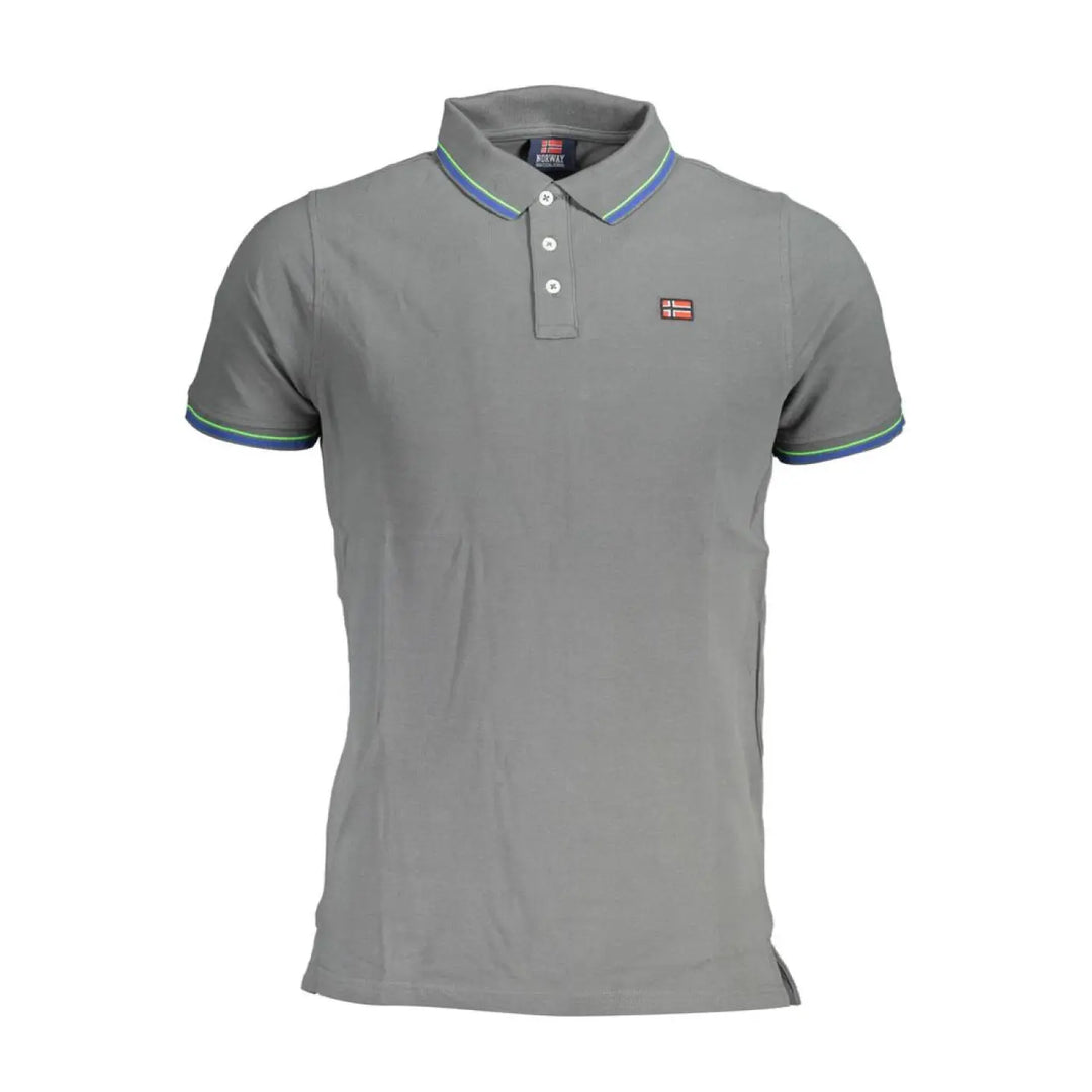 Norway 1963 Grigio Cotton Men Polo