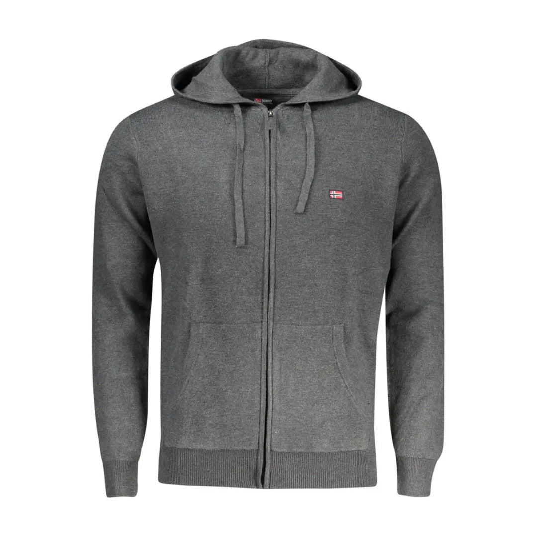Norway 1963 Grigio Poliammide Men’s Cardigan