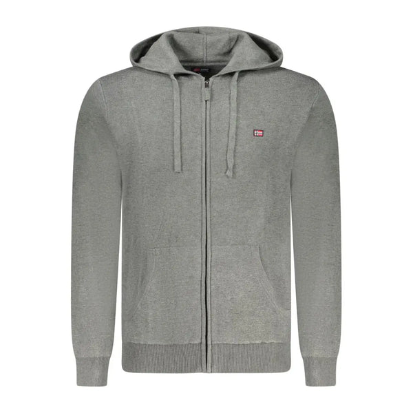 Norway 1963 Grigio Poliammide Mens Cardigan