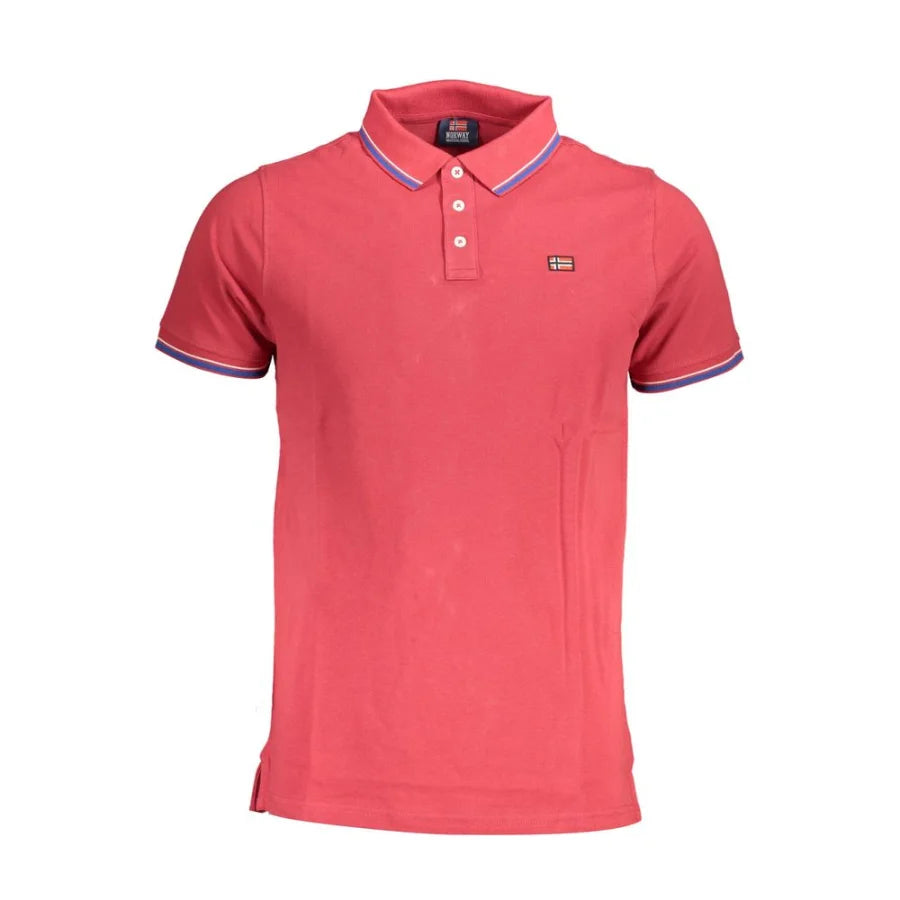 Norway 1963 Red Cotton Men Polo