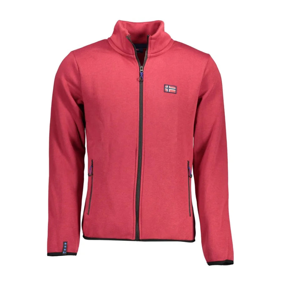 Norway 1963 Red Cotton Men Sweater