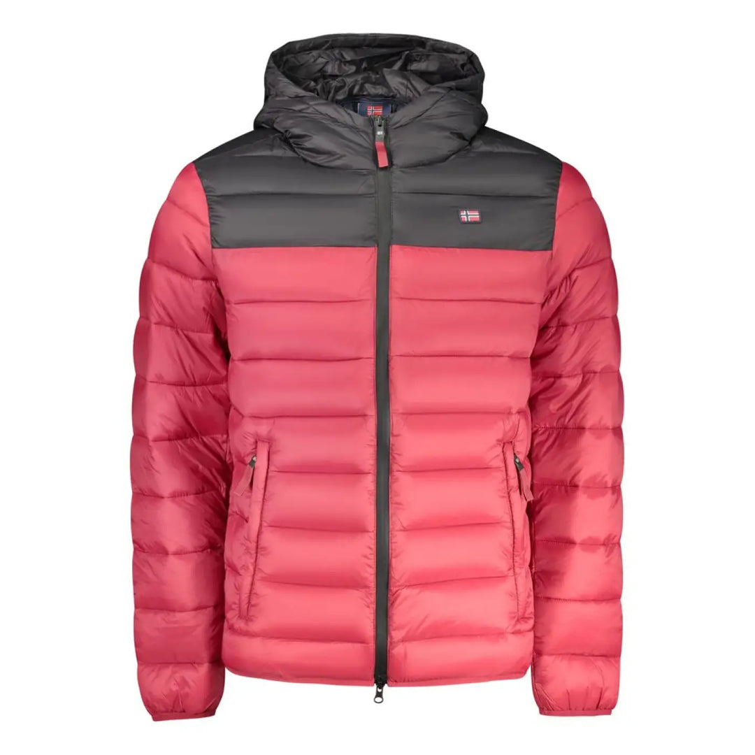 Norway 1963 Red Polyamide Mens Jacket