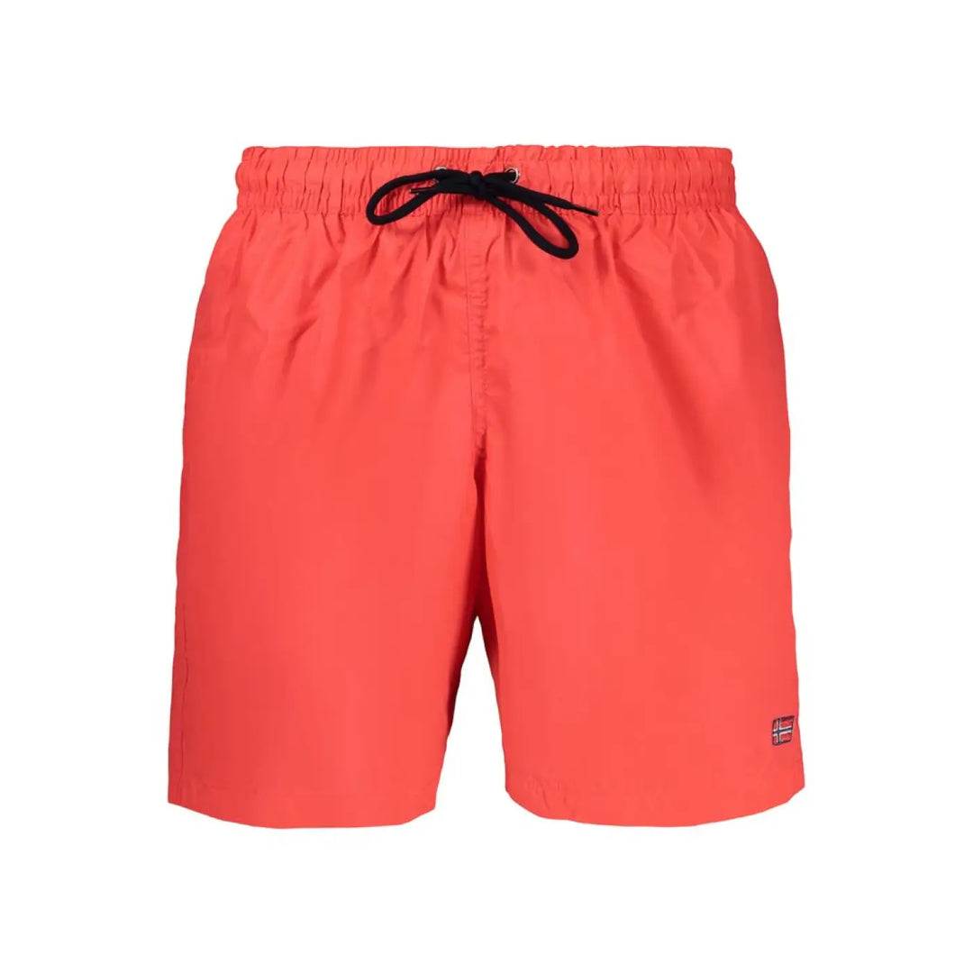 Norway 1963 Red Polyamide Men’s Swim Boxer