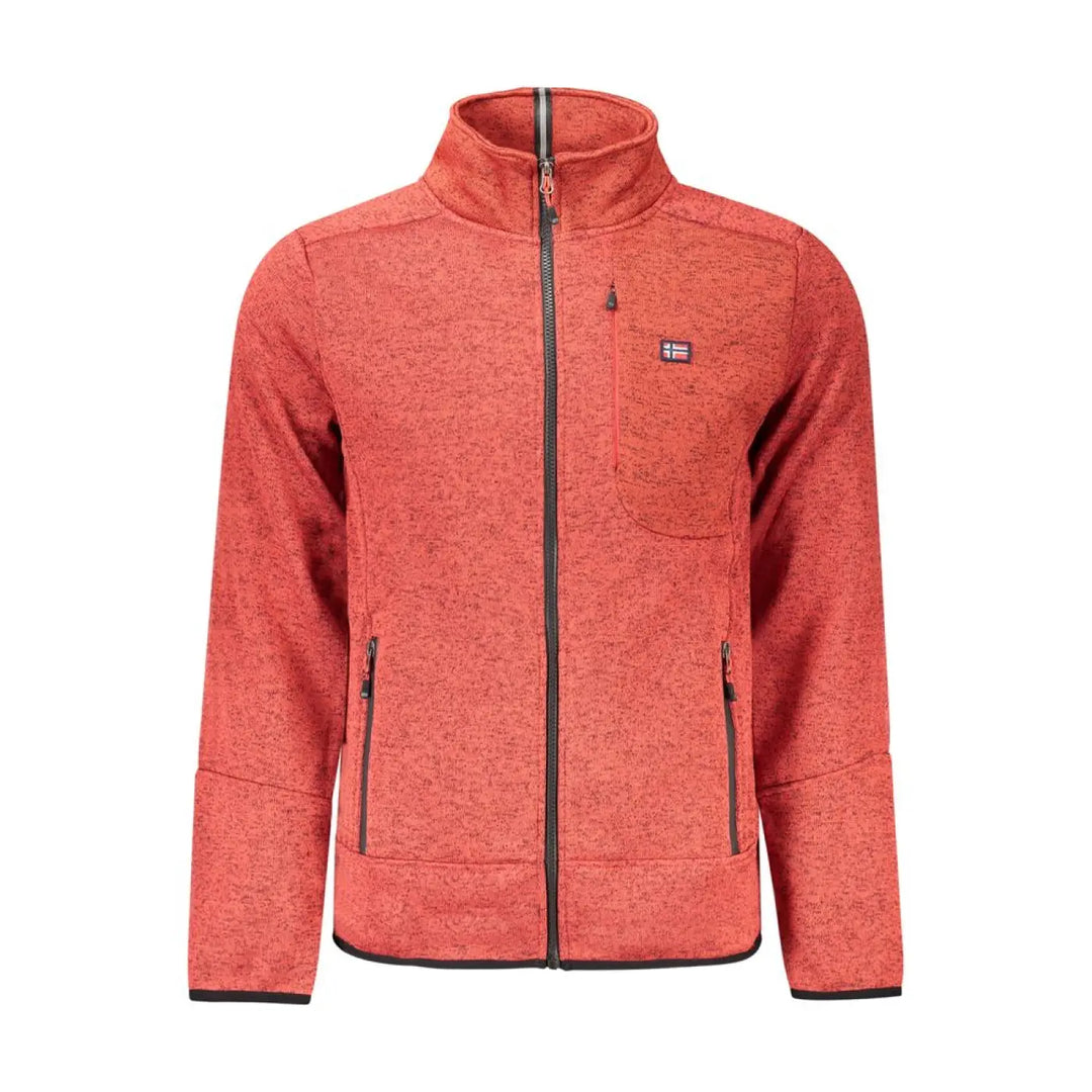 Norway 1963 Rosso Polyester Mens Sweatshirt