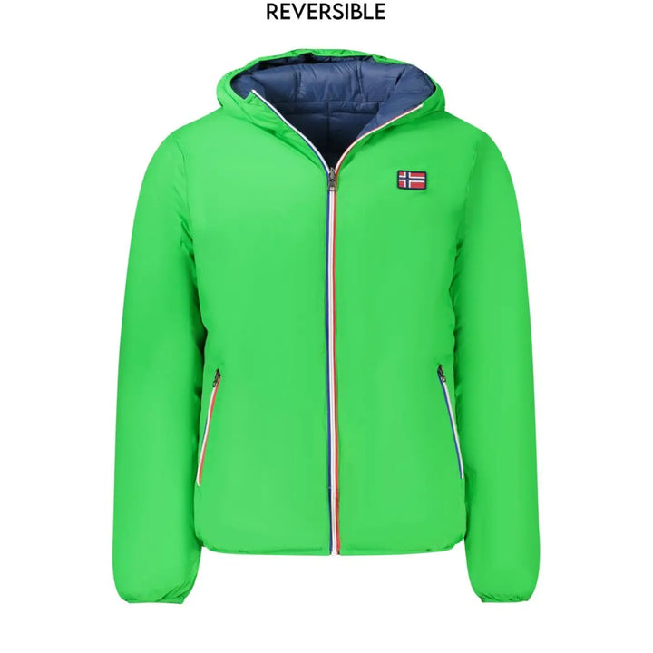 Norway 1963 Verde Poliammide Men’s Reversible Jacket