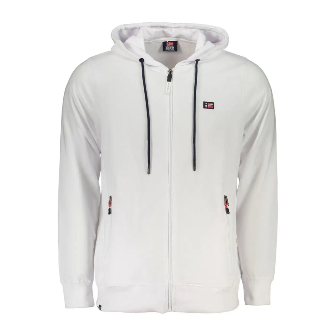Norway 1963 White Cotton Men’s Sweatshirt Hoodie