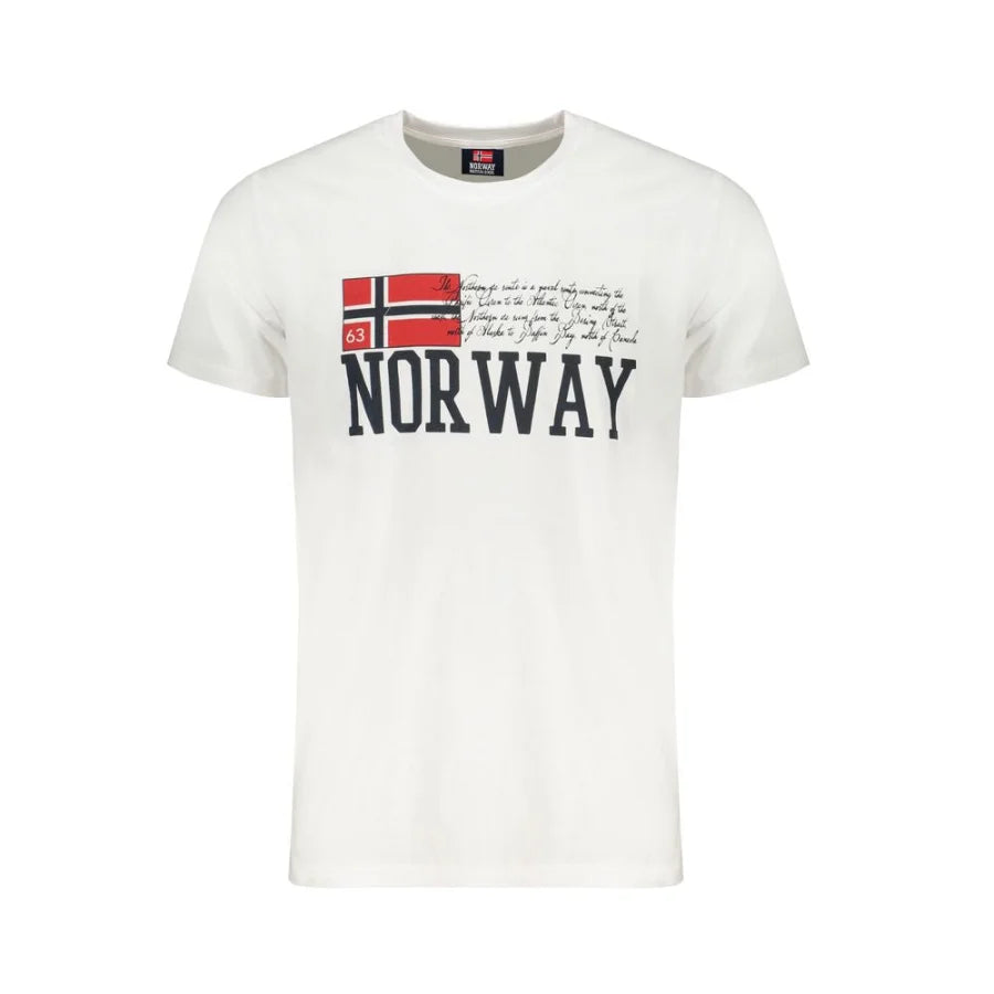 Norway 1963 White Cotton Men’s T-Shirt