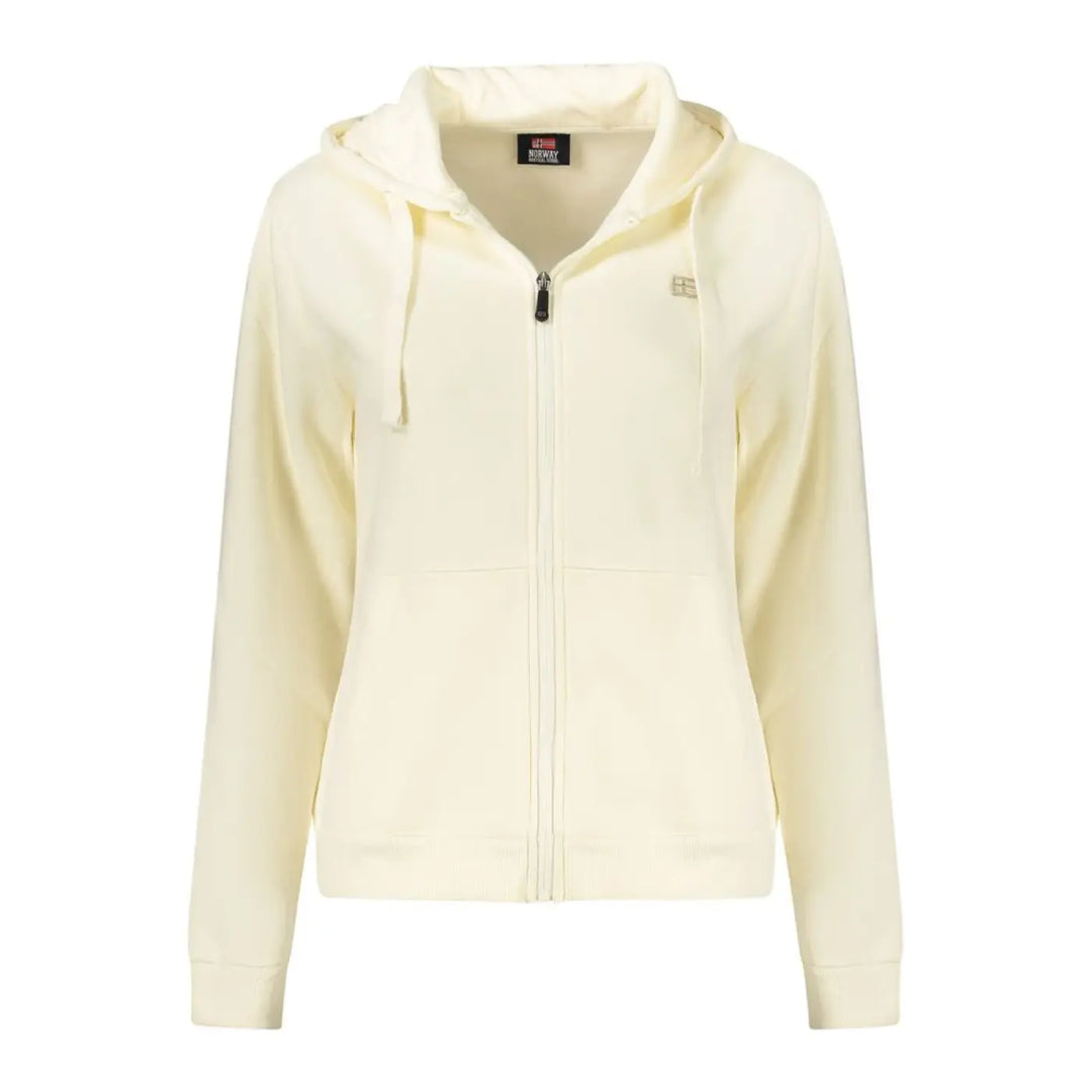 Norway 1963 White Cotton Women’s Hoodie Sweatshirt