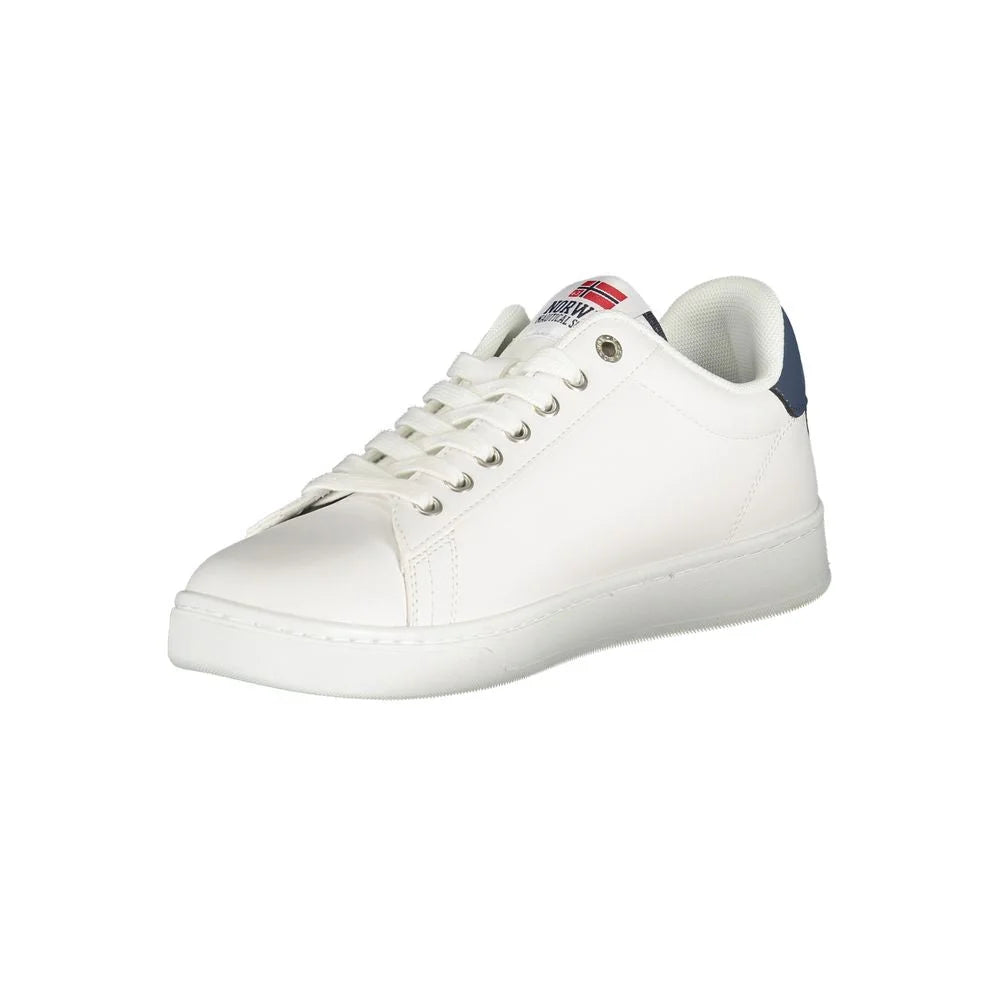 Norway 1963 White Polyester Men Sneaker