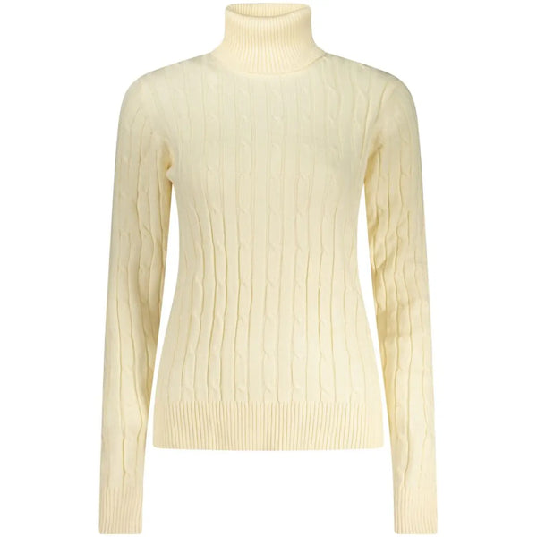 Norway 1963 White Viscose Women’s Turtleneck Sweater