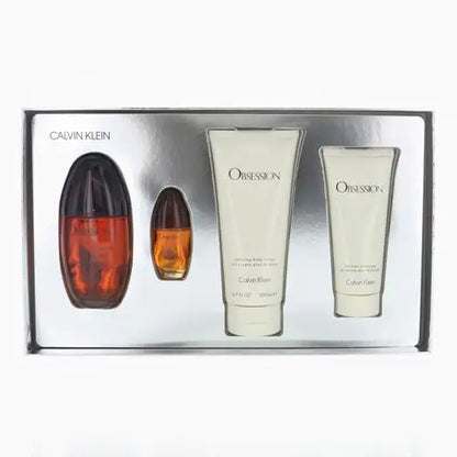 Indulge in This Obsession 4 Piece Gift Set for Luxurious Fragrance Enjoyment Women’s Sets Calvin Klein