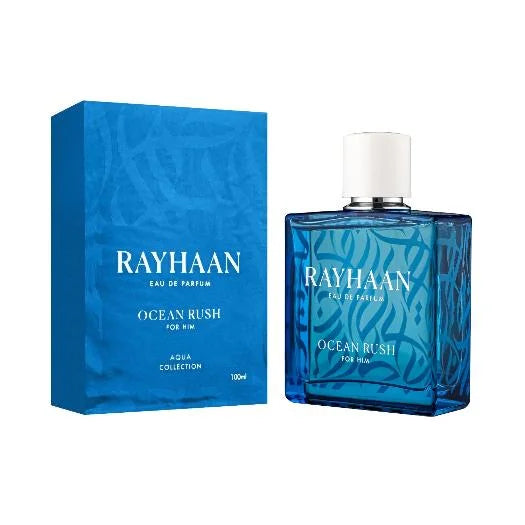 Ocean Rush Cologne Energizing Scent with Green Mandarin Freshness Men’s Rayhaan