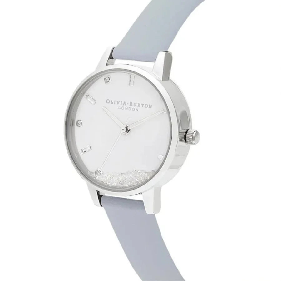 Olivia Burton Blue Artificial Leather Dress Watch