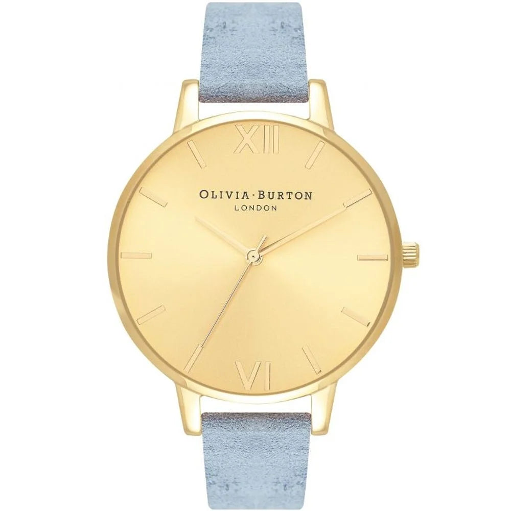 Olivia Burton Blue Artificial Leather Dress Watch