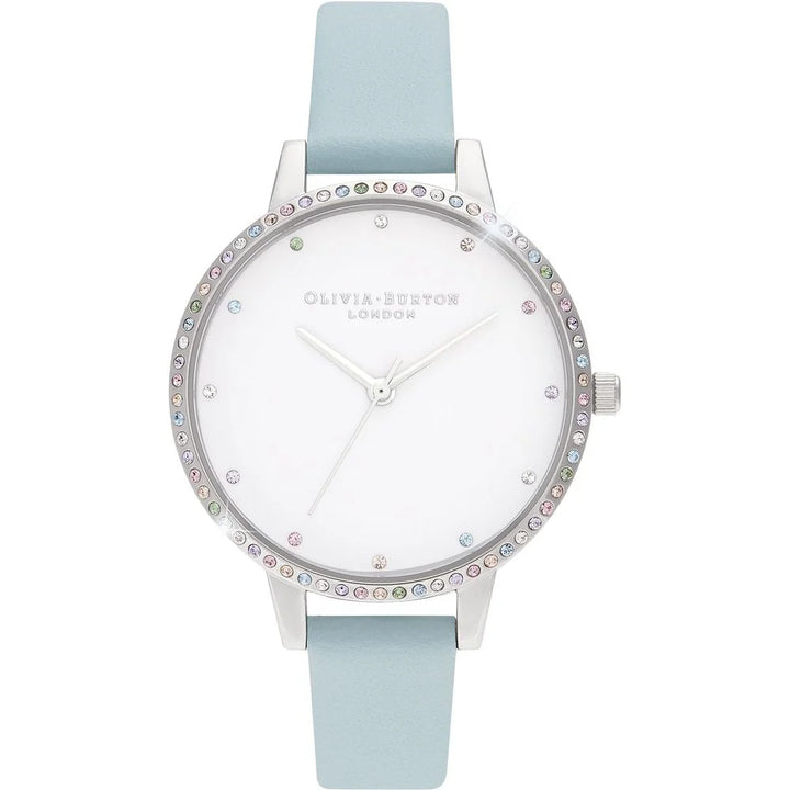 Olivia Burton Blue Artificial Leather Dress Watch